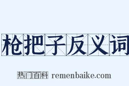 枪把子反义词是什么意思的图片